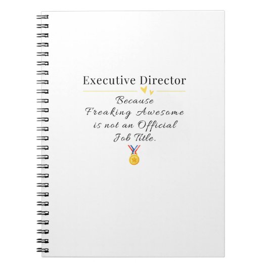 Carnet Directeur exécutif (Devant)