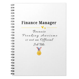 Carnet Directeur financier Drôle Appréciation