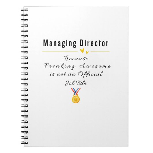 Carnet Directeur général (Devant)