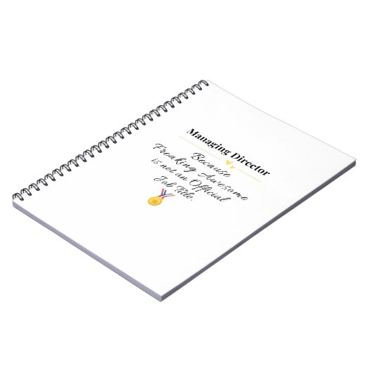 Carnet Directeur général (Côté gauche)