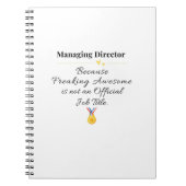 Carnet Directeur général (Devant)