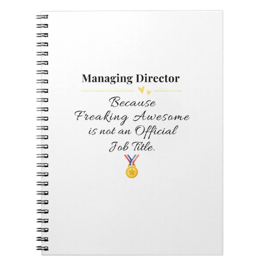 Carnet Directeur général (Devant)