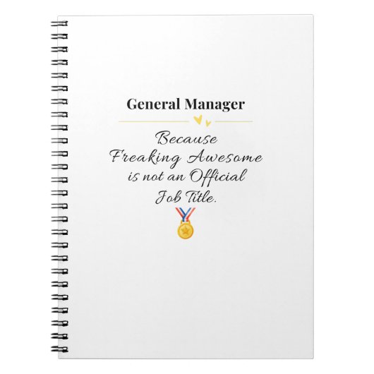 Carnet Directeur général (Devant)