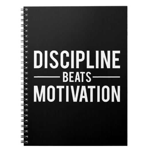 Carnet Discipline bat Motivation - Inspiration (Devant)