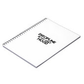 Carnet Discipline Is My Only Mood Minimalist Spiral (Côté gauche)