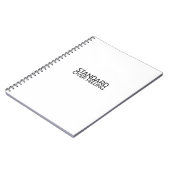 Carnet Discipline Over Motivation Minimalist Notebook (Côté gauche)