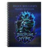 Carnet Discipline sur Hype Blue Glow Bitcoin Crypto (Devant)