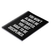 Carnet Discipline vs Motivation - Entraînement inspirant (Côté gauche)