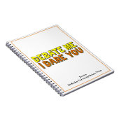 Carnet Discours et débat amusant Équipe sur mesure École (Côté Droit)