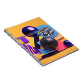 Carnet Disposition abstraite avec des sphères colorées (Côté Droit)