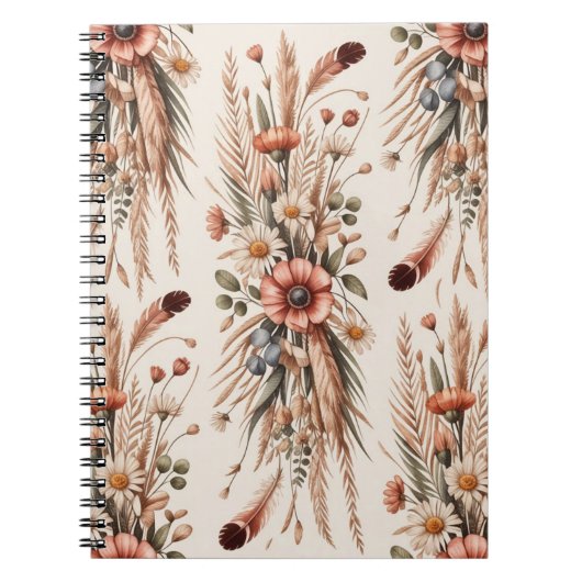 Carnet Disposition Florale Verticale (Devant)
