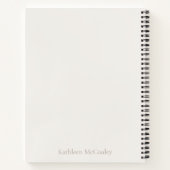 Carnet Disposition lettre d'amour (Dos)