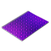 Carnet Disposition violet clair avec lignes, rectangle. b (Côté gauche)
