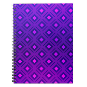 Carnet Disposition violet clair avec lignes, rectangle. b