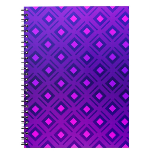 Carnet Disposition violet clair avec lignes, rectangle. b (Devant)