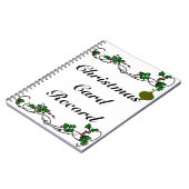 Carnet Disque de carte de Noël (Côté gauche)