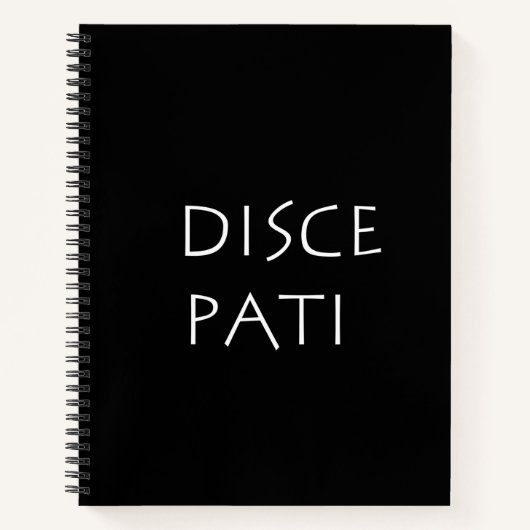 Carnet Disque patio (Devant)