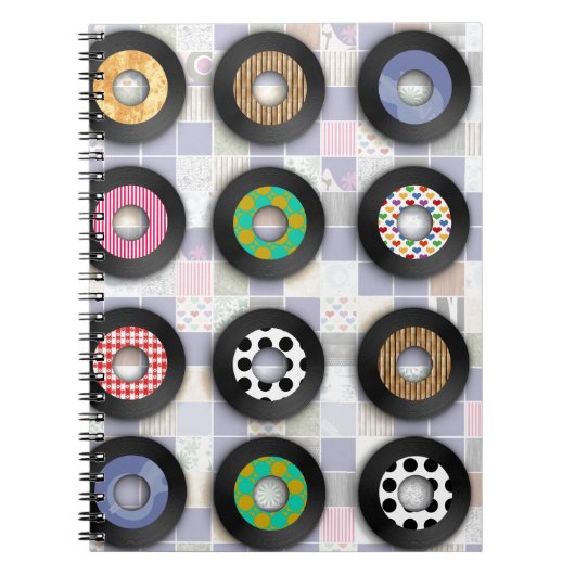 Carnet Disques Fun 45 Musique Nostalgique Mignonne (Devant)