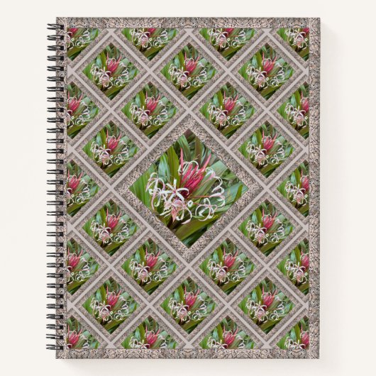 Carnet distinctif avec lentilles d'araignée rose (Devant)