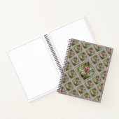 Carnet distinctif avec lentilles d'araignée rose (Intérieur)