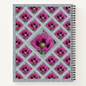 Carnet distinctif avec les Poppies Magenta (Dos)