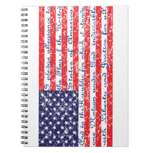 Carnet Distressed-Drapeau