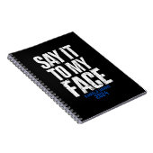 Carnet Dites-Le À Mon Visage Kamala Harris 2024 (Côté Droit)