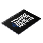 Carnet Dites-Le À Mon Visage Kamala Harris 2024 (Côté gauche)