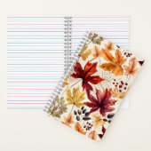 Carnet Dites-le avec des feuilles d'automne 3 - (À l'intérieur)