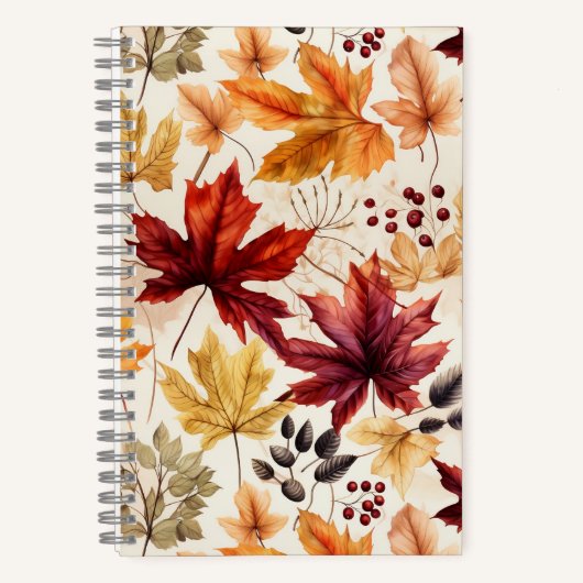 Carnet Dites-le avec des feuilles d'automne 3 - (Recto)