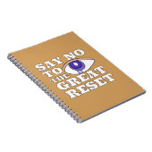Carnet Dites Non À La Grande Réinitialisation (Côté Droit)