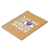 Carnet Dites Non À La Grande Réinitialisation (Côté gauche)