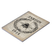 Carnet ditionary print frentry vintage bee (Côté gauche)