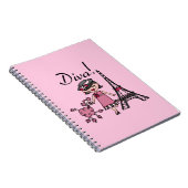 Carnet Diva de cheveux noirs (Côté Droit)