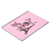 Carnet Diva de cheveux noirs (Côté gauche)