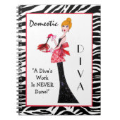 Carnet Diva domestique (Devant)