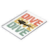 Carnet Dive Dive Dive - Plongée sous-marine plongée (Côté gauche)
