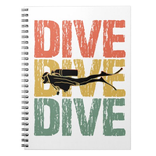 Carnet Dive Dive Dive - Plongée sous-marine plongée (Devant)