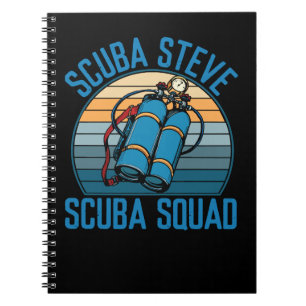 Carnet Diver Scuba Steve Scuba Squad Vintage112 Diving De