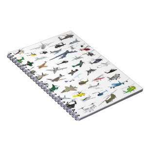 Carnet Divers avions colorés et hélicoptères