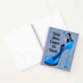 Carnet Divinité de la mode en bleu stiletto  (Intérieur)