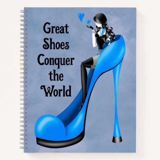 Carnet Divinité de la mode en bleu stiletto  (Devant)