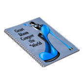 Carnet Divinité de la mode en bleu talon aiguille (Côté Droit)