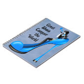 Carnet Divinité de la mode en bleu talon aiguille (Côté gauche)