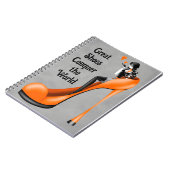 Carnet Divinité de la mode en stiletto orange (Côté gauche)