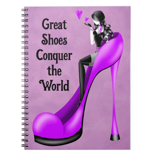 Carnet Divinité de la mode en talons aiguilles (Devant)