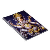 Carnet Divinité indoue d'éléphant asiatique de Ganesh (Côté Droit)