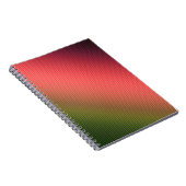 Carnet Divisé, rouge, vert, dégradé (Côté Droit)