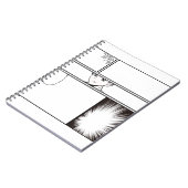 Carnet  DIY Manga Comic Strip – Blank Panel with Japanes (Côté gauche)