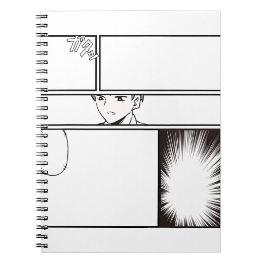 Carnet  DIY Manga Comic Strip – Blank Panel with Japanes (Devant)